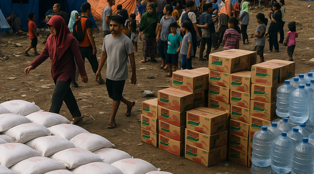 Más de 5.000 de personas esperan ayuda en Indonesia tras los devastadores terremotos