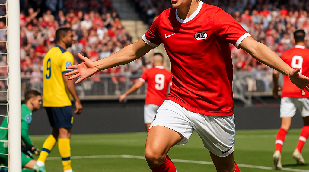 Mateo Chávez anota y asiste en goleada del AZ Alkmaar