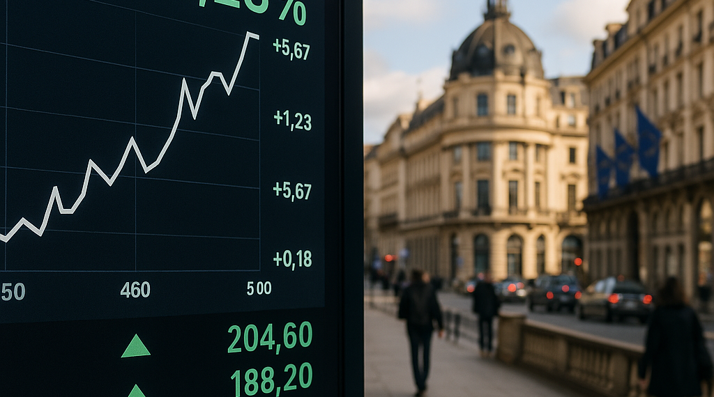 Bolsas europeas cierran la semana con fuertes subidas; París, Fráncfort y Milán, en récords