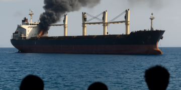 Un mercante indio se hunde en el mar Rojo tras un ataque procedente de Yemen
