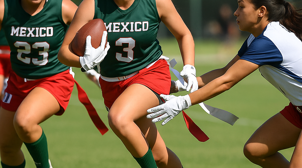 Logra México femenil segunda victoria en Flag Football