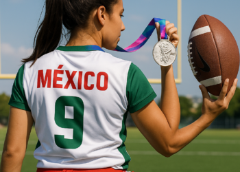 México Femenil celebra medalla y pase olímpico en flag football