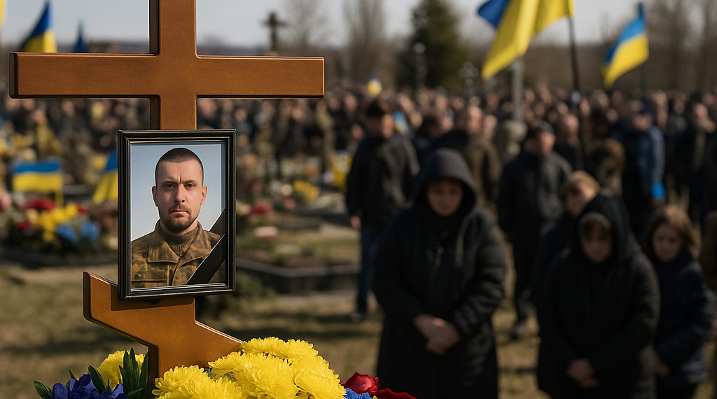 Miles de ucranianos despiden al "recolector de almas", el hombre que murió recuperando los restos mortales de víctimas de la guerra