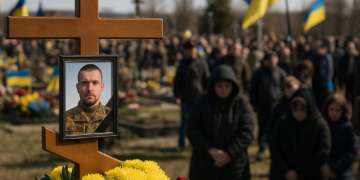 Miles de ucranianos despiden al "recolector de almas", el hombre que murió recuperando los restos mortales de víctimas de la guerra