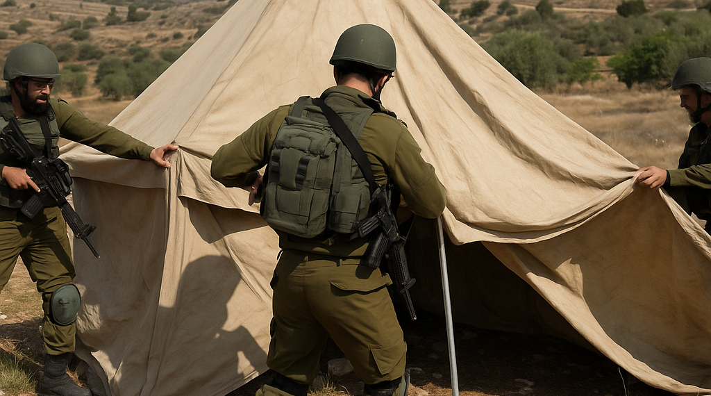 Soldados israelíes desmantelan una carpa de radicales que sitiaban una casa palestina en Cisjordania