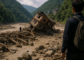 Nepal busca a decenas de desaparecidos, entre ellos estadounidenses y canadienses, tras una violenta riada de origen desconocido llegada del Tíbet