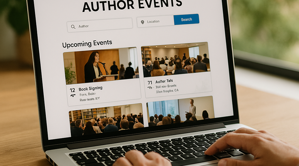 New Website Tracks Author Events