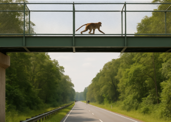 8 puentes colgantes y 15 meses sin atropellos: así es el programa amazónico que protege a los primates de Brasil