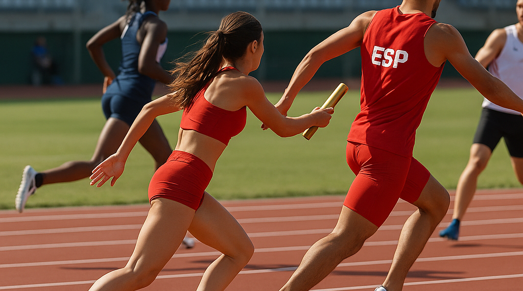 Otra final de relevos para España con el 4x100 libre mixto