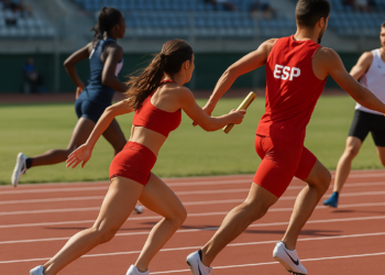 Otra final de relevos para España con el 4x100 libre mixto