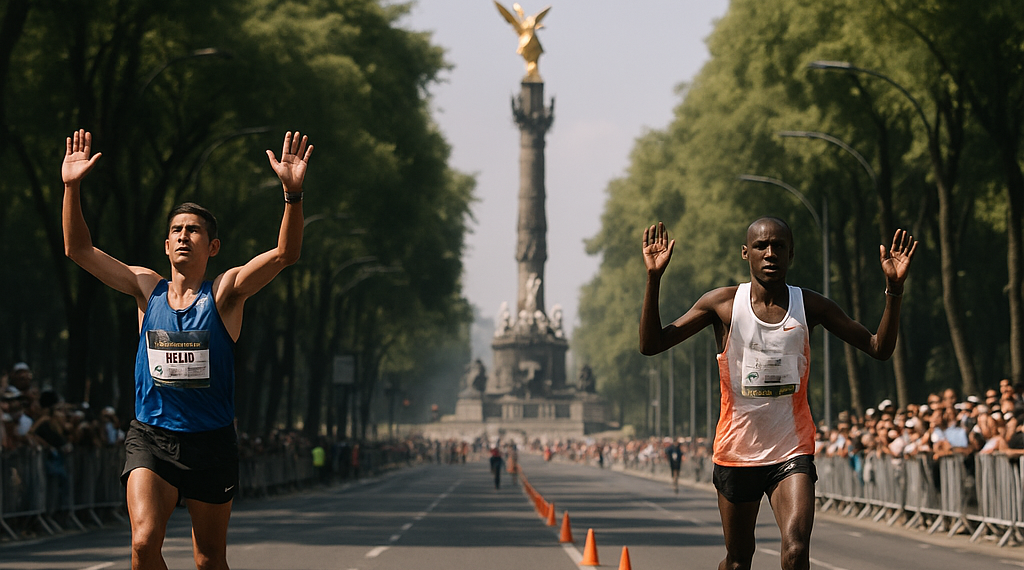 Conquistan Pacheco y Asefa la edición 43 del Maratón CDMX