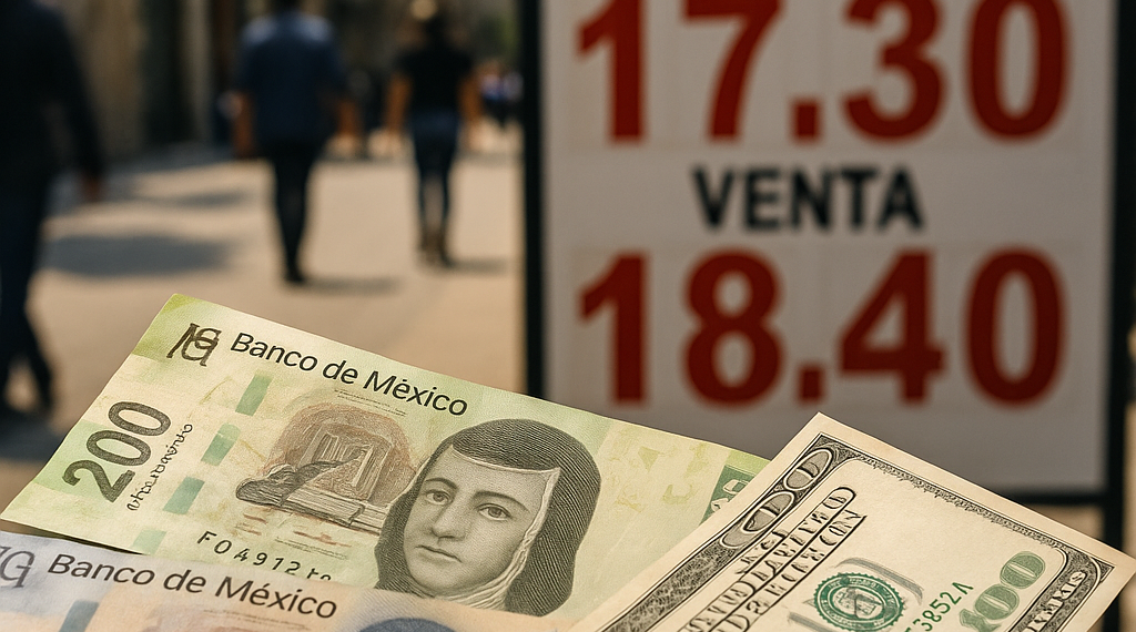 Peso mexicano toca su mejor nivel del año frente al dólar antes del dato clave de inflación de EU