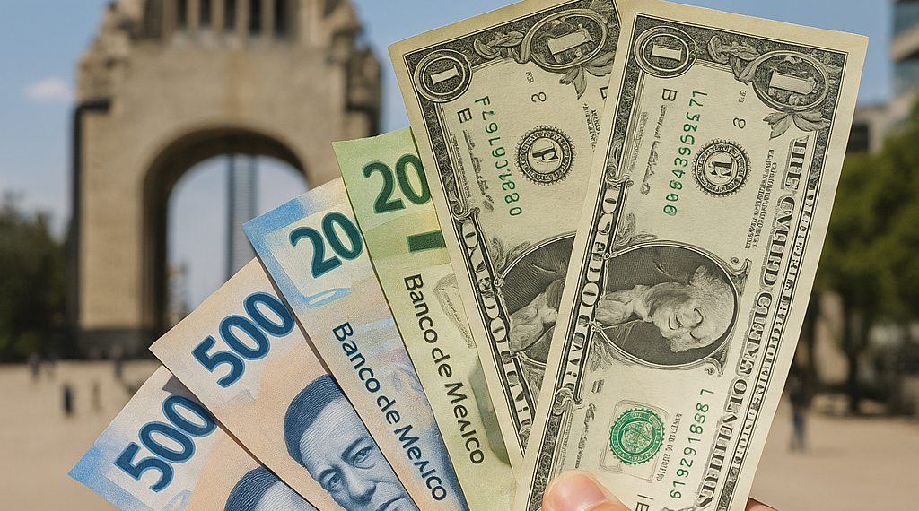 Peso mexicano rompe el piso de las 17 unidades