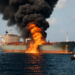 Un petrolero saudita fue atacado en el Mar Rojo y se incendió frente al puerto de Yanbu