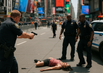 La Policía de Nueva York dispara en Times Square a una mujer que apuñaló gravemente a dos personas