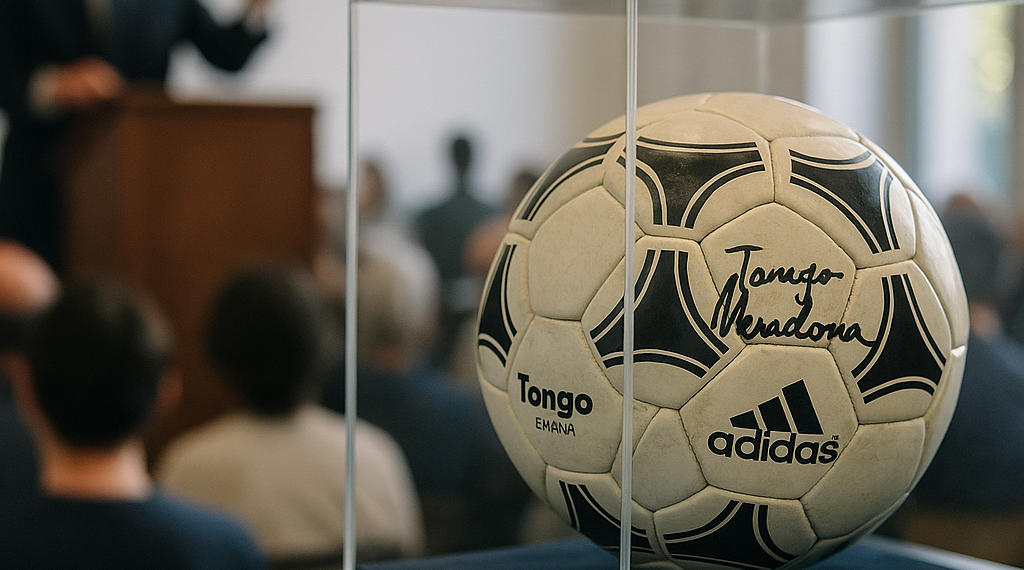 ¿Cuánto vale el balón de la ‘Mano de Dios’? La histórica pieza de Maradona sale a subasta