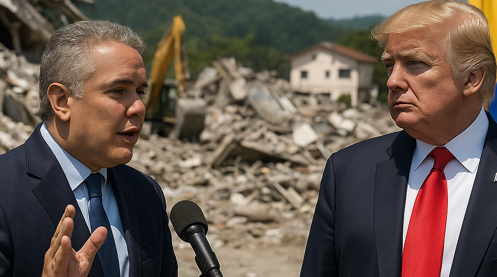 El presidente de Colombia pide a Trump la suspensión temporal de los aranceles por el terremoto