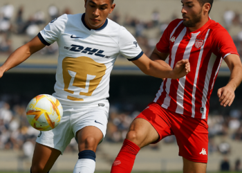 Arañan Pumas un punto en casa ante Necaxa