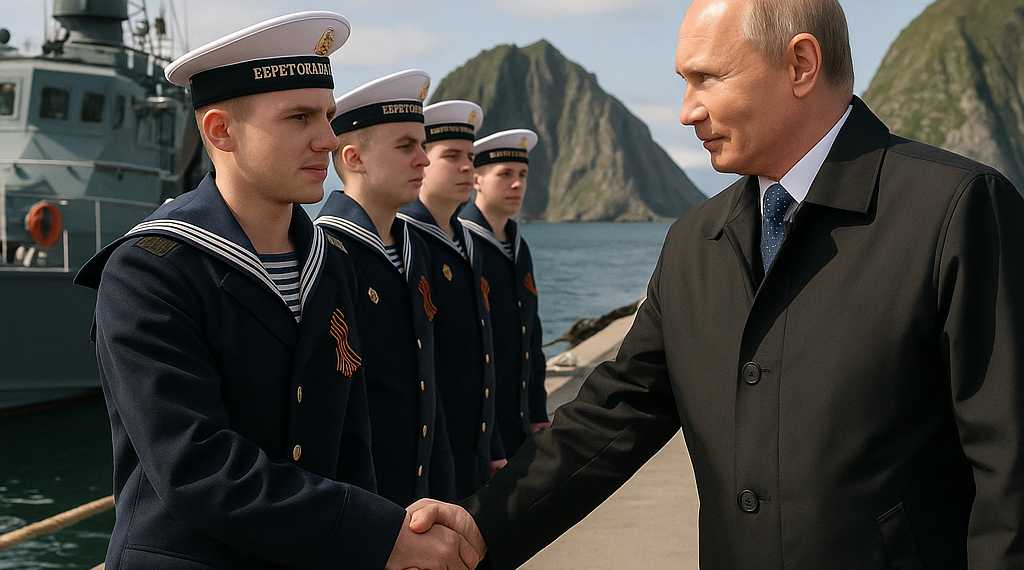 Putin visitó las islas que reclama Japón en el Pacífico y arengó a los marineros rusos: “Ustedes también están en el frente”