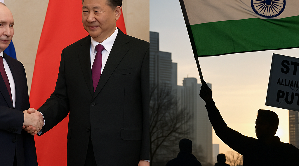 Putin busca más negocios con China mientras India le pide que acabe con su "guerra interminable"