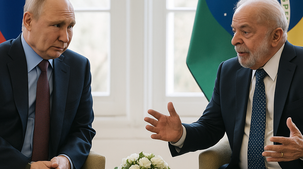 Putin dialogó con Lula da Silva en plena visita de sus asesores a Brasil y abordaron las relaciones del comercio bilateral