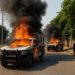 Incendian patrullas en Tabasco por muerte de motociclista