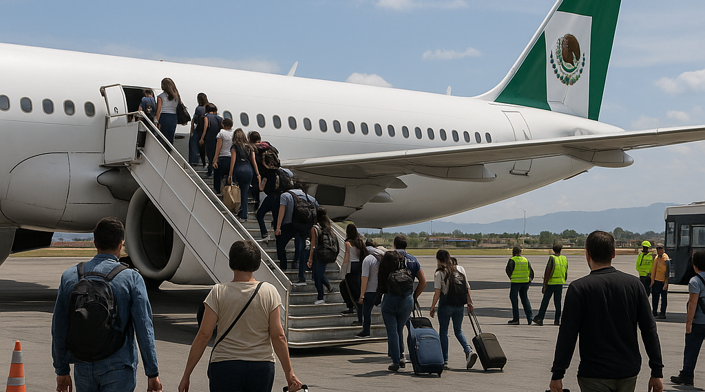 Repatrian a 36 mexicanos desde Colombia tras terremoto