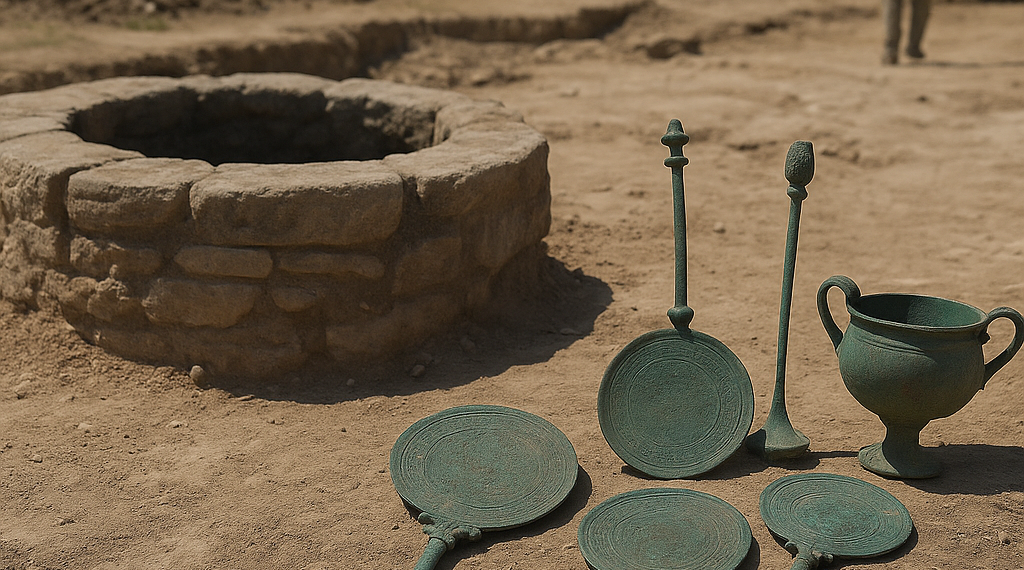 2,500-Year-Old Etruscan Bronze Relics Found in Ancient Well in Italy