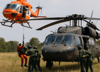 Rescatados los cuatro ocupantes de dos helicópteros que chocaron mientras combatían un grave incendio al noroeste de Atenas