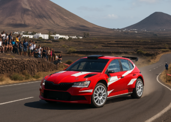 Ruiloba entra en erupción: gana su primer rally con Lancia en Lanzarote… ¡por una sola décima!