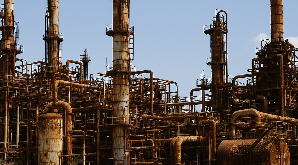 "Feas y oxidadas": Refinerías de Venezuela quedan como reliquias difíciles de revivir