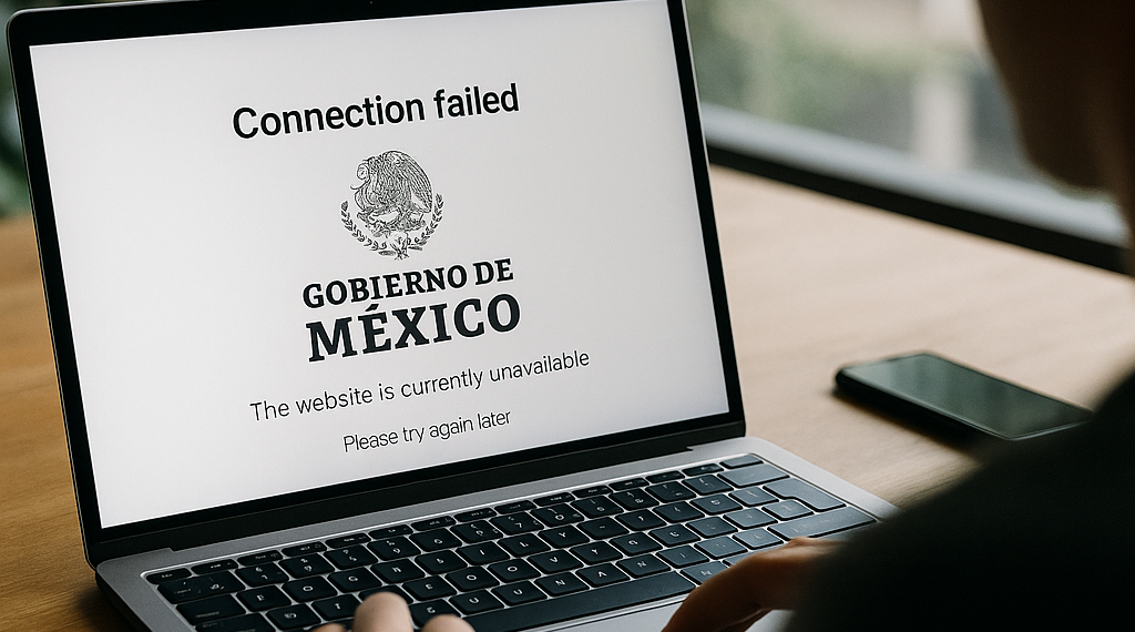 Se cae portal del Gobierno por corte de conectividad
