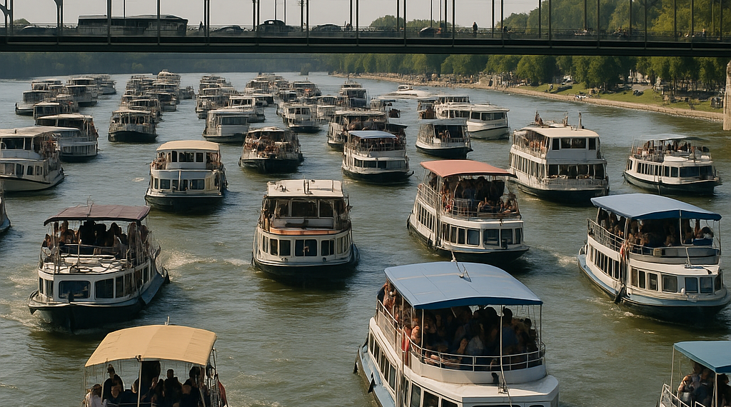 Hasta 70 barcos hacen cola frente al Danubio; atascos ralentizan exportación de granos de Ucrania
