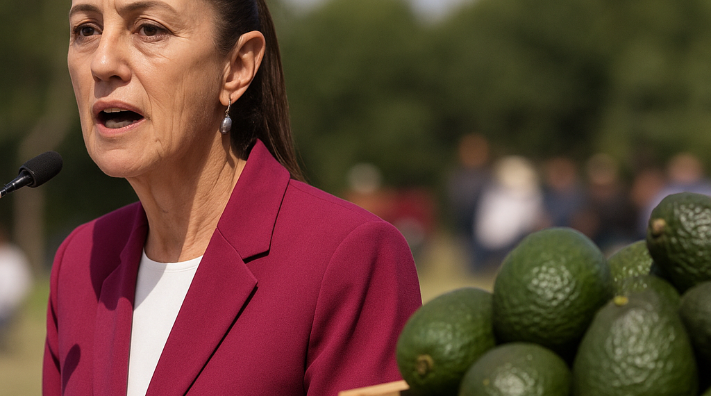 Sheinbaum anuncia plan para reactivar las exportaciones de aguacate de Michoacán a EU