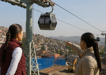 Presidenta Claudia Sheinbaum y Jefa de Gobierno Clara Brugada supervisan obras de la Línea 4 del Cablebus; reducirá 50% los tiempos de traslado en Tlalpan 