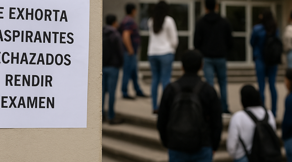 Piden aspirantes cancelados presentar examen de control