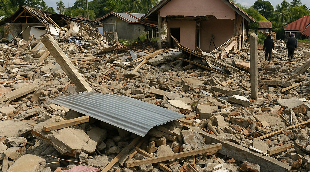 Aumentaron a 53 los muertos y 135 los heridos tras el devastador terremoto en Indonesia