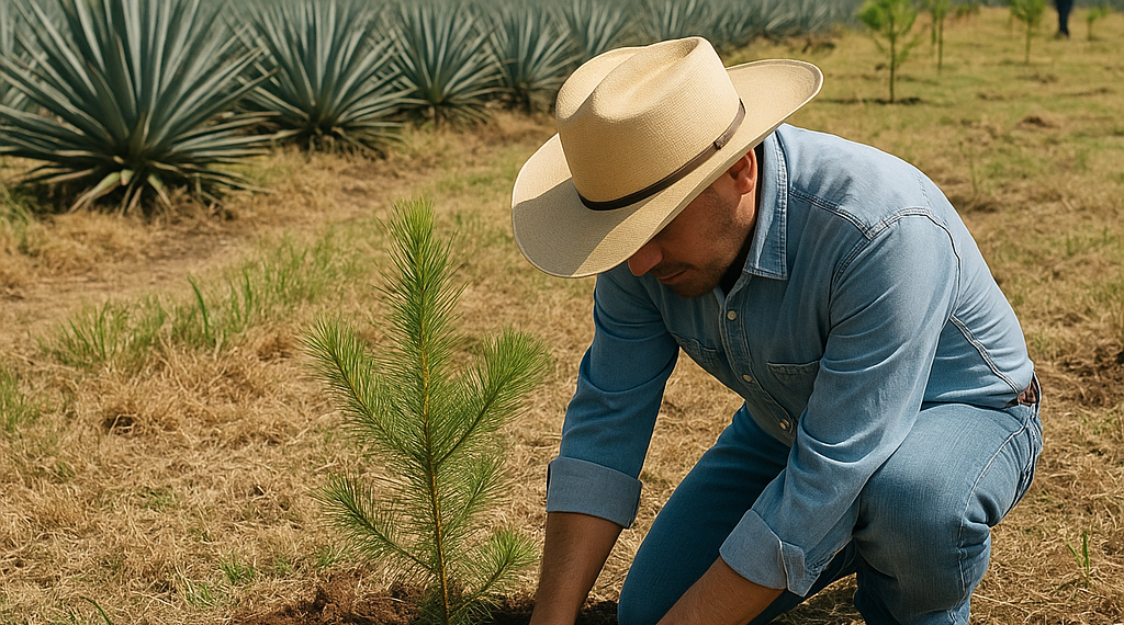 Tequila Campo Azul apuesta por producción sustentable con jornada de reforestación