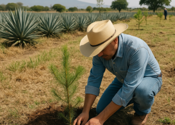 Tequila Campo Azul apuesta por producción sustentable con jornada de reforestación