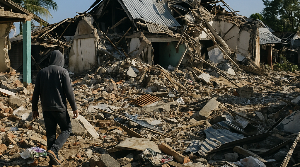 Deja al menos 53 muertos sismo de 7.7 en Indonesia
