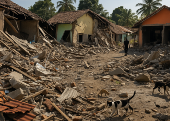 Sacude sismo de 7.7 a Indonesia