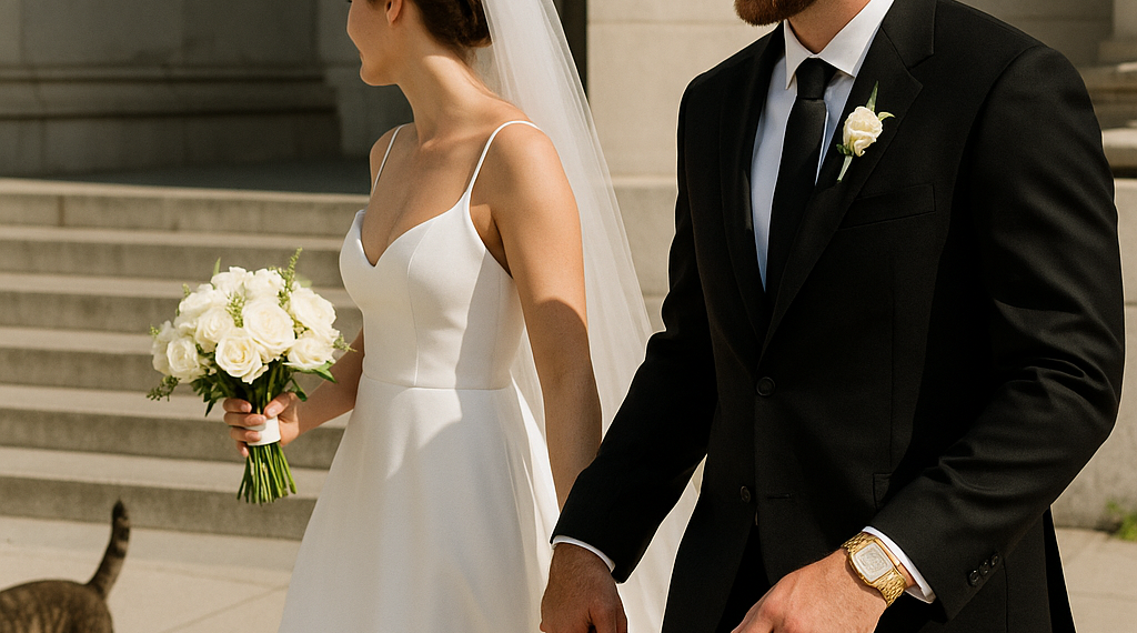 Travis Kelce Paired His Wedding Ring With a Killer Gold Cartier Watch