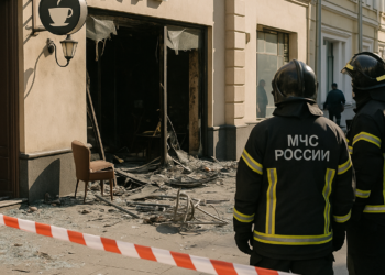 Tres muertos en una explosión en un céntrico café de Moscú