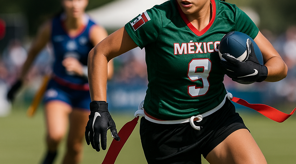 Paso perfecto de México varonil en Mundial de Flag Football