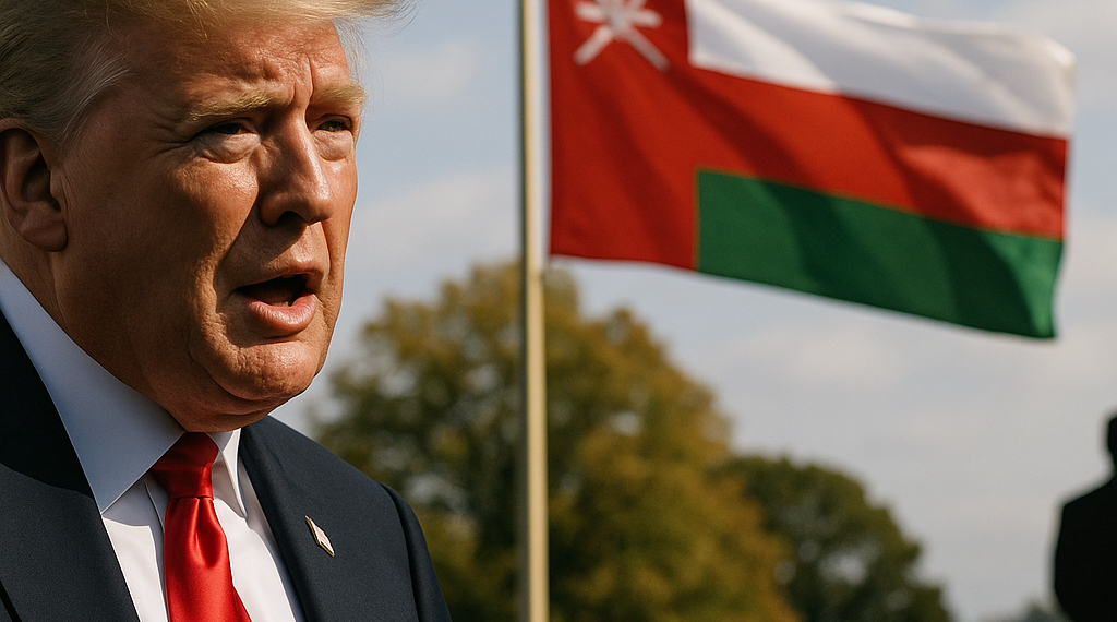 Amaga Trump a Omán con bombardearlo si pacta con Irán