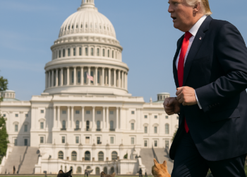 Trump acapara focos de la insólita carrera de autos en las calles de Washington