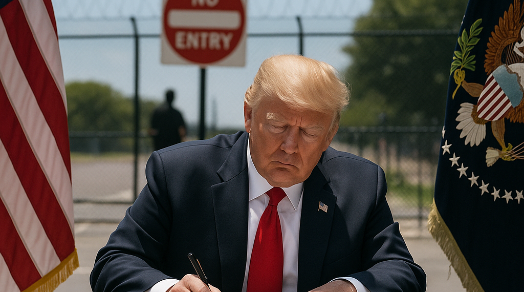 Firma Trump más decretos contra ciudadanía por nacimiento