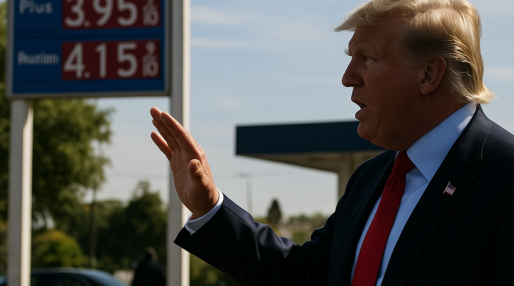 Trump exige a las petroleras que bajen los precios de la gasolina y ragaña al CEO de Chevron