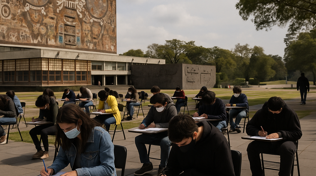 UNAM inicia examen de control presencial