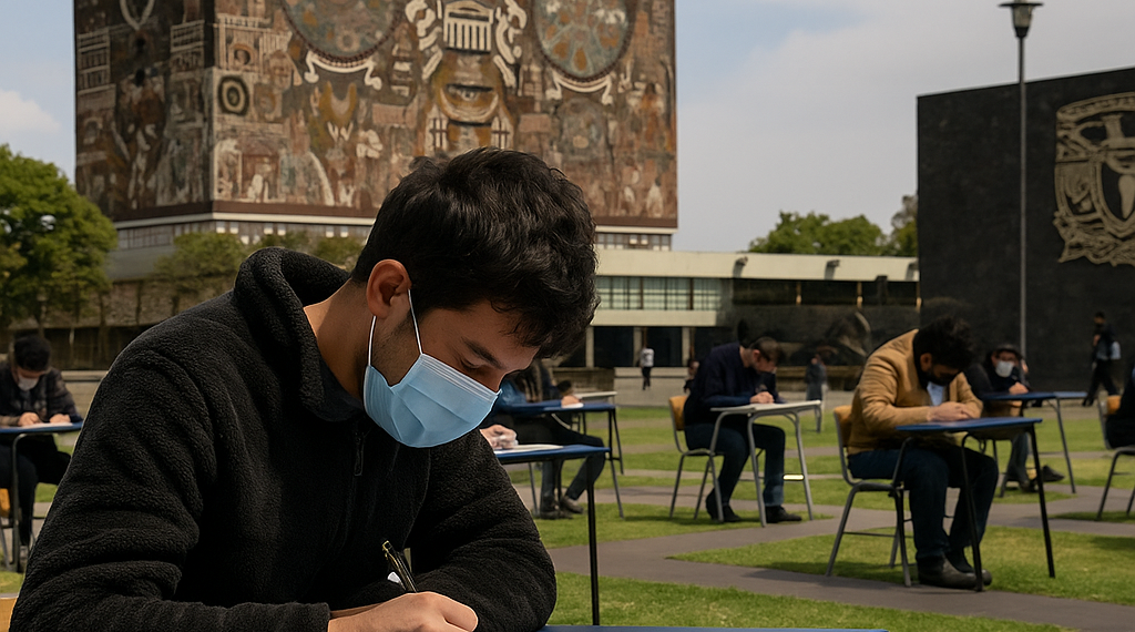 Analiza UNAM regresar a examen de admisión presencial